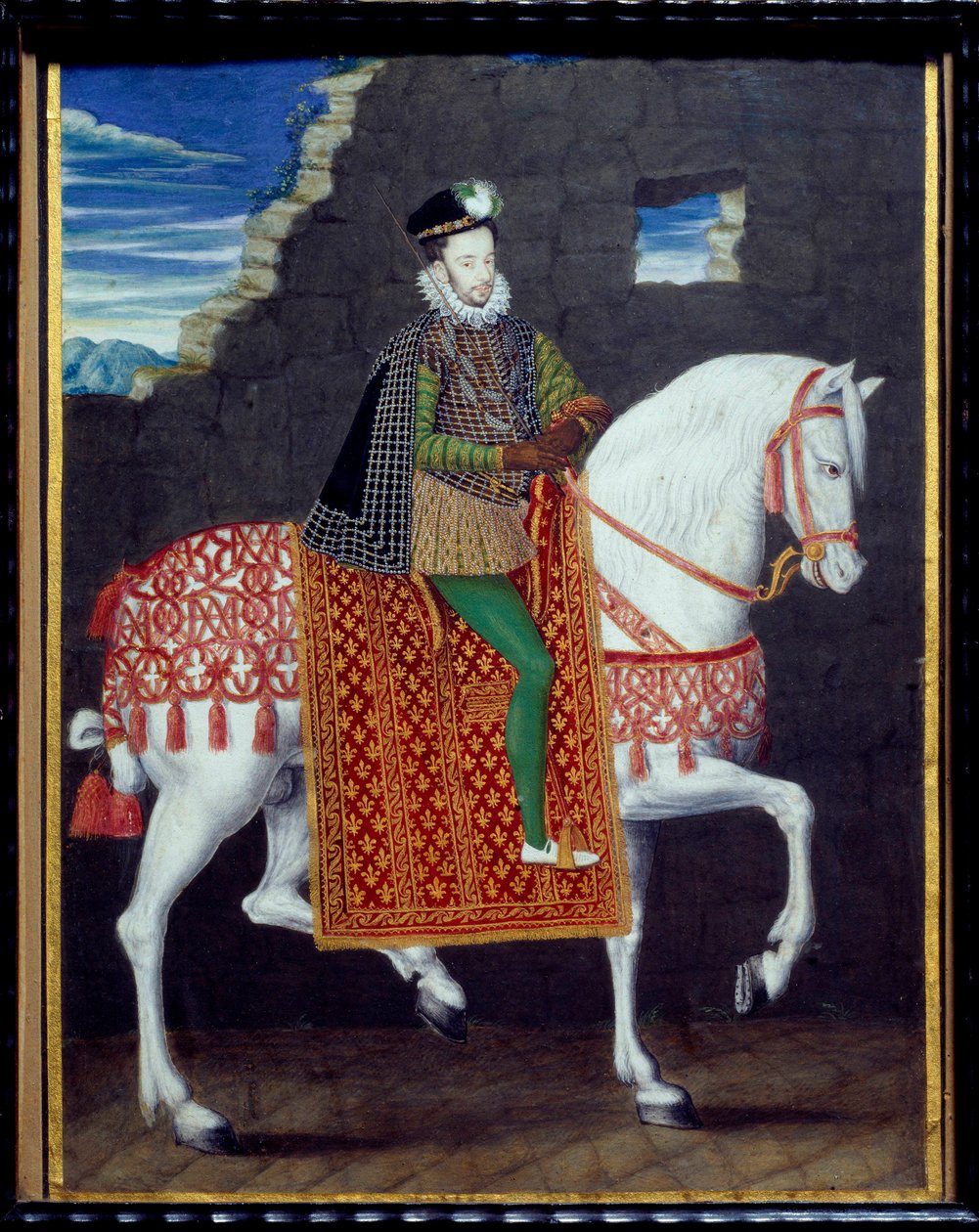Equestrian Portrait of Henry III, King of France by French School