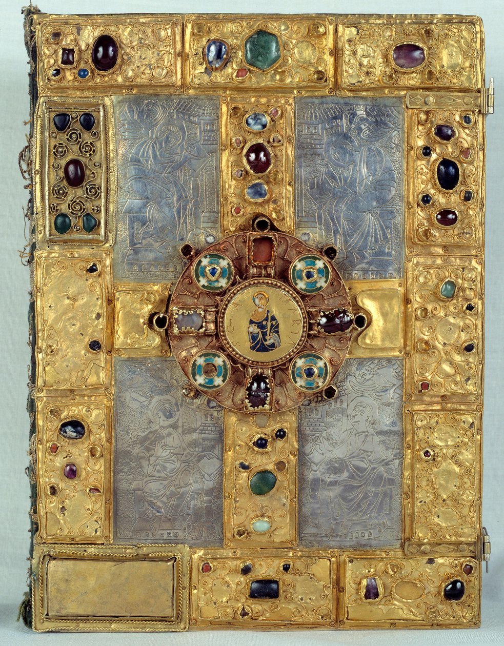 Evangelical Encrusted with Precious Stones of Saint Gauzelin by French School