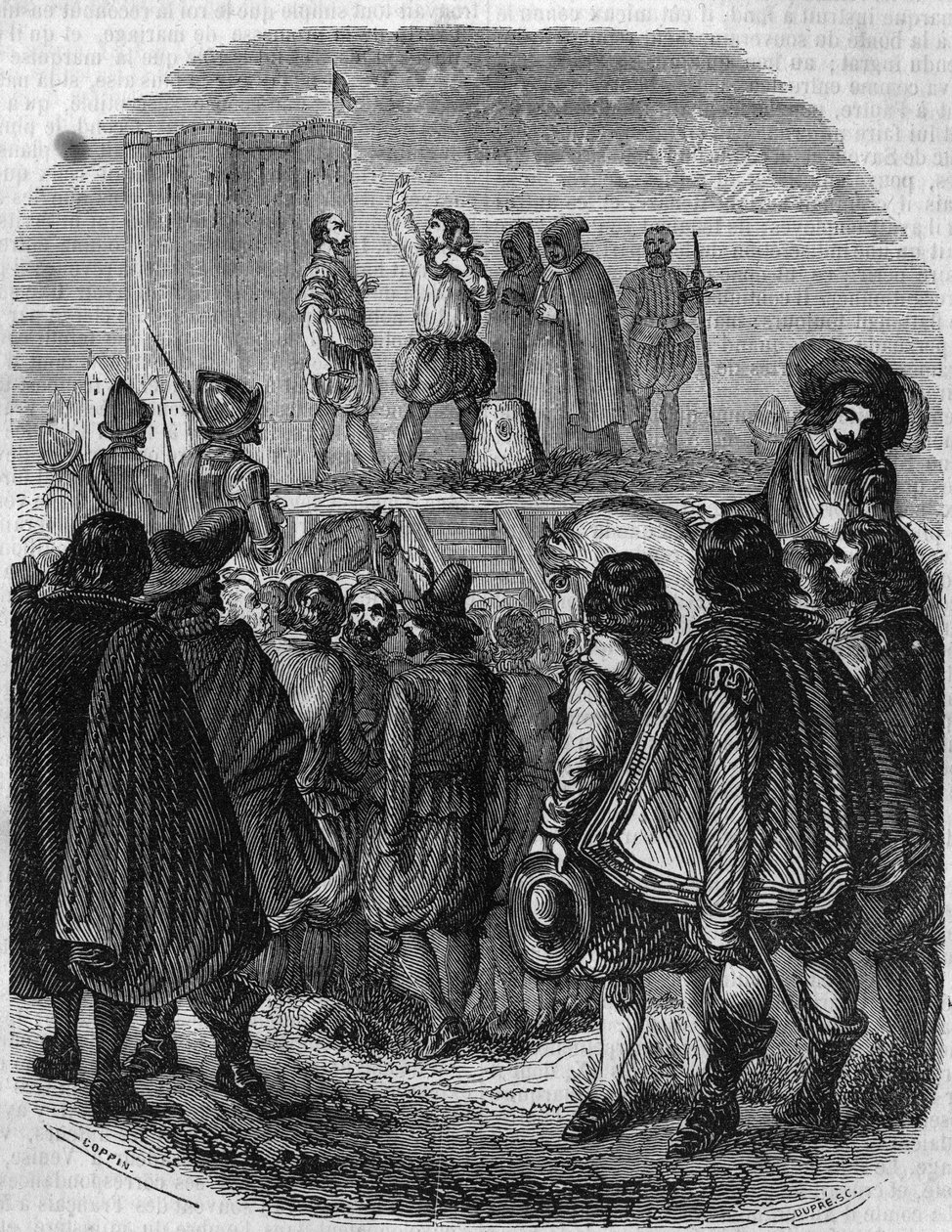 Execution of Charles de Gontaut Biron: marshal Charles de Gontaut Biron, governor of Burgundy by French School