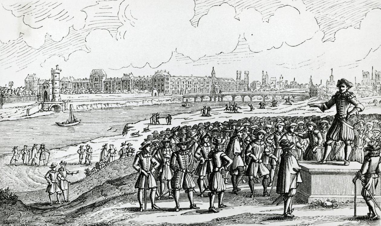 Exponent of Fronde Urges Parisians to Revolt Against Cardinal Mazarin by French School