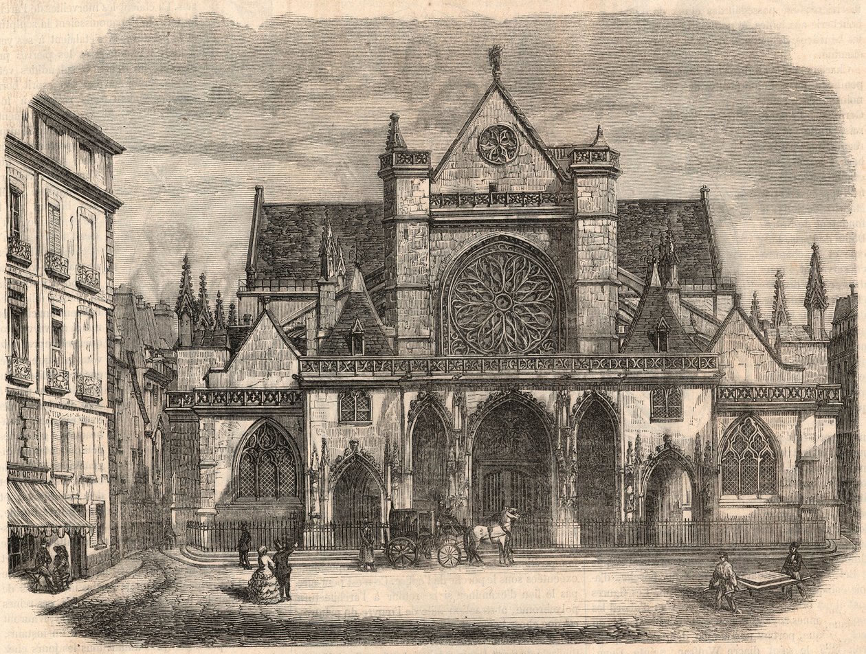 Exterior view of the church Saint-Germain l