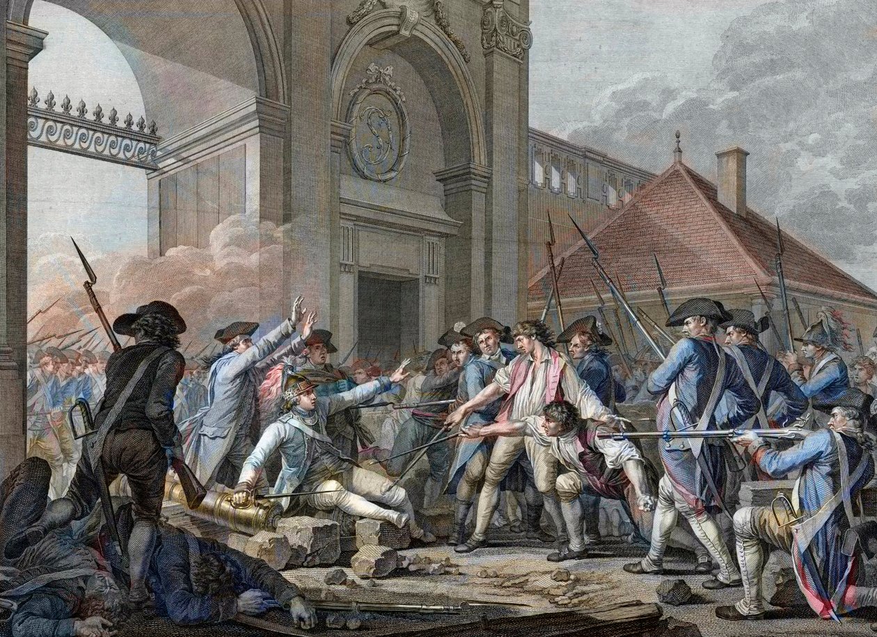 French Revolution - The heroic courage of the young Desilles, August 31 by French School