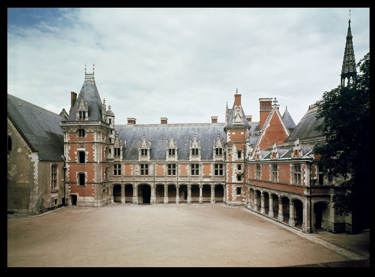 Facade of the Louis XII Wing, 1498-1503 by French School