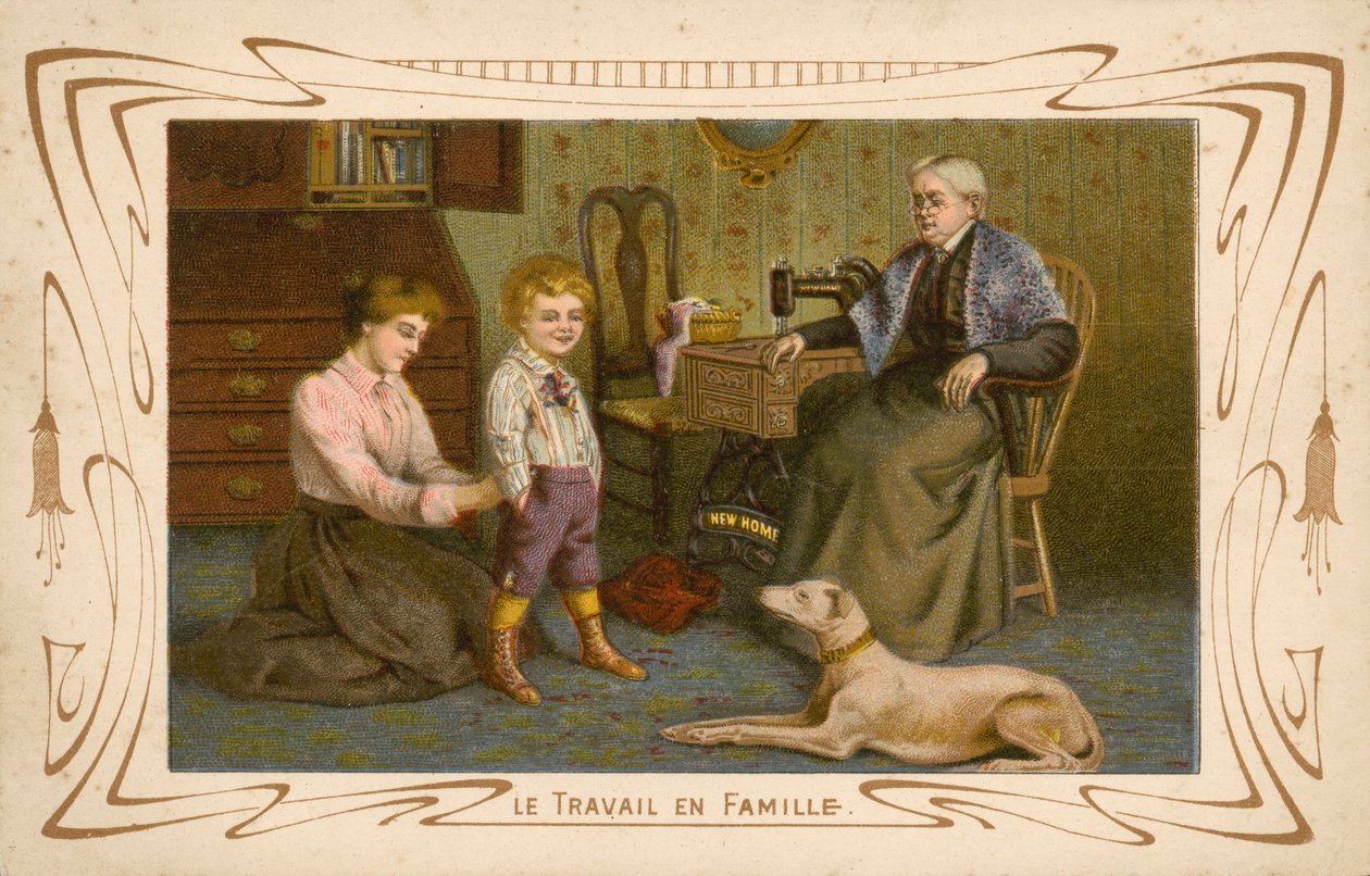 Family Work by French School
