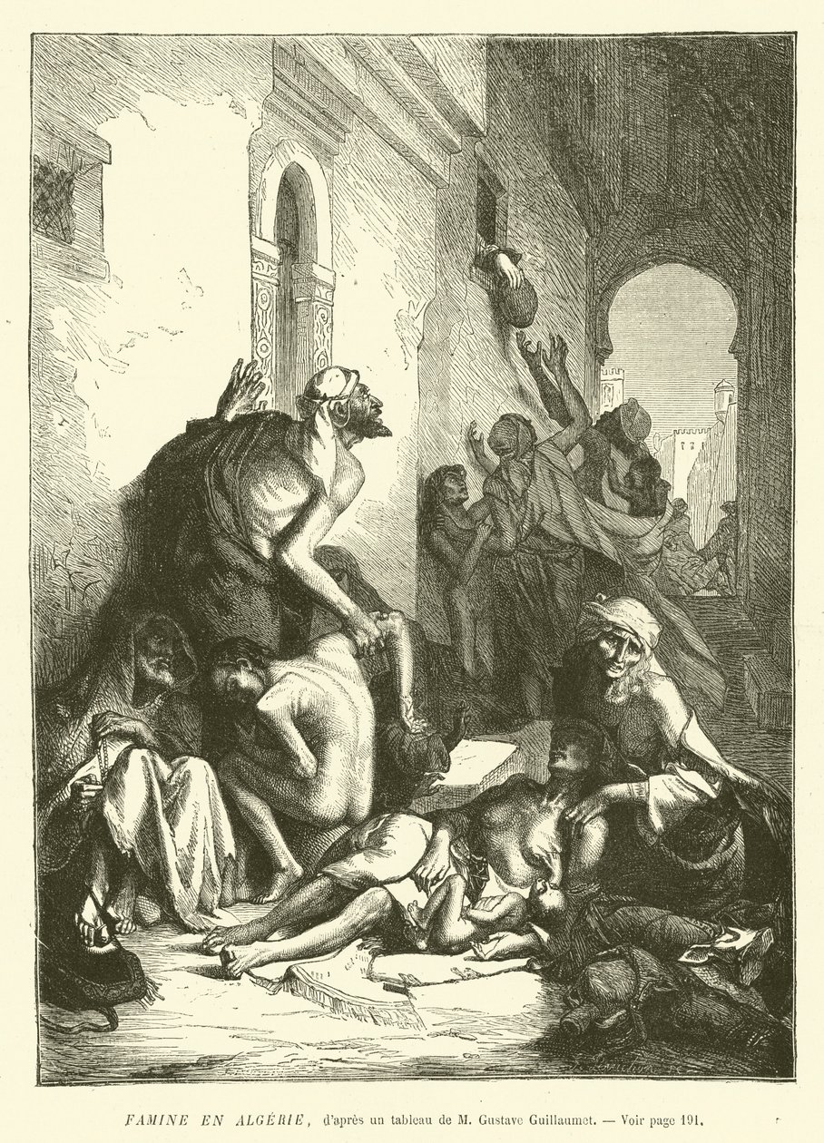 Famine in Algeria by French School