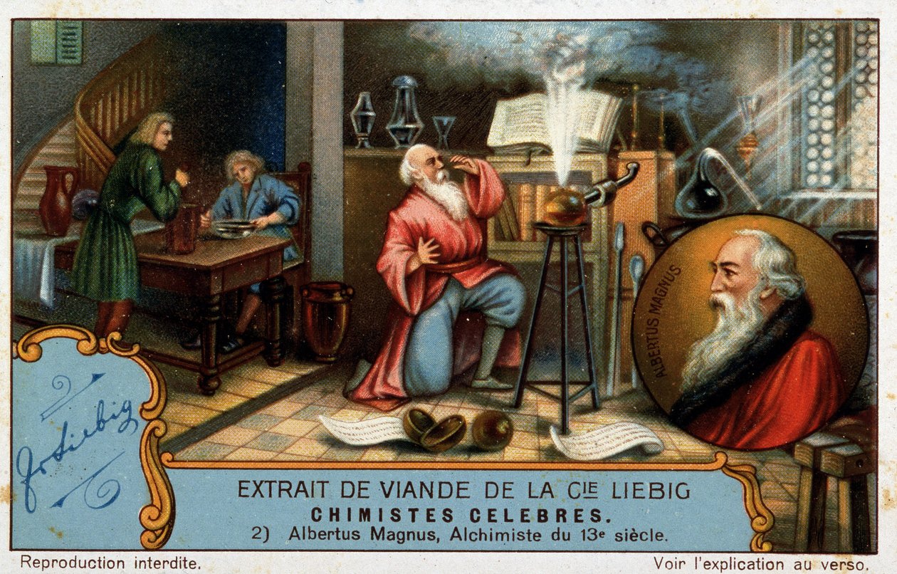 Famous Chemists: Albrecht von Bollstadt Known as Albert the Great or Albertus Magnus (1206 - 1280), Dominican Brother, German Chemist and Alchemist Professor of Thomas Aquinas by French School