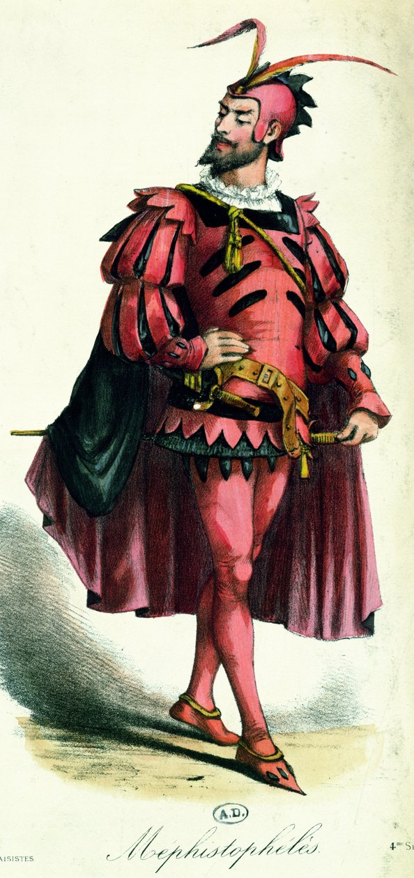 Fancy dress costume for Mephistopheles, from L
