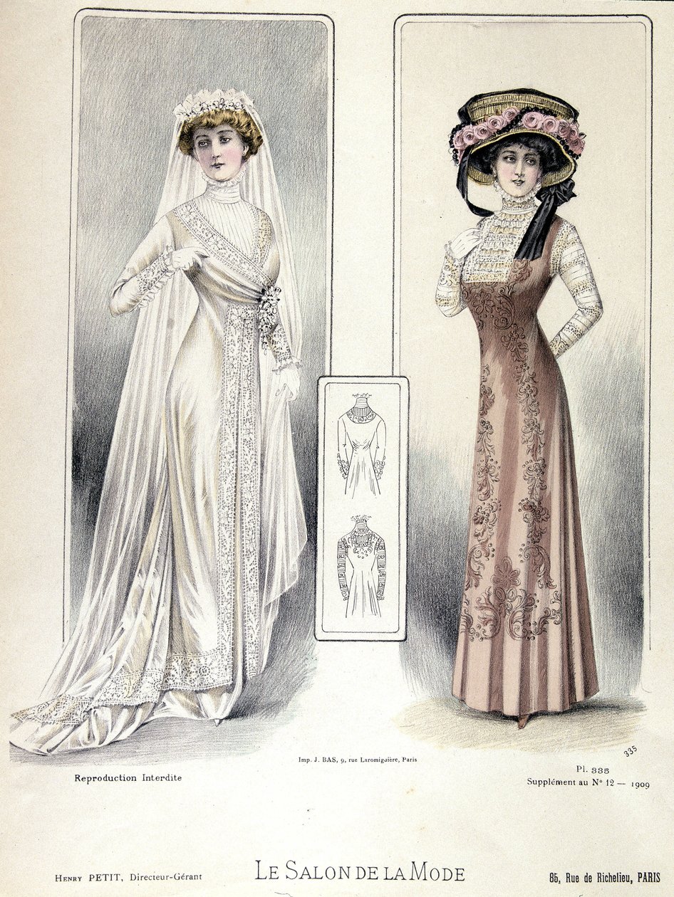 Fashion Show, March 20, 1909: Wedding Dress by French School
