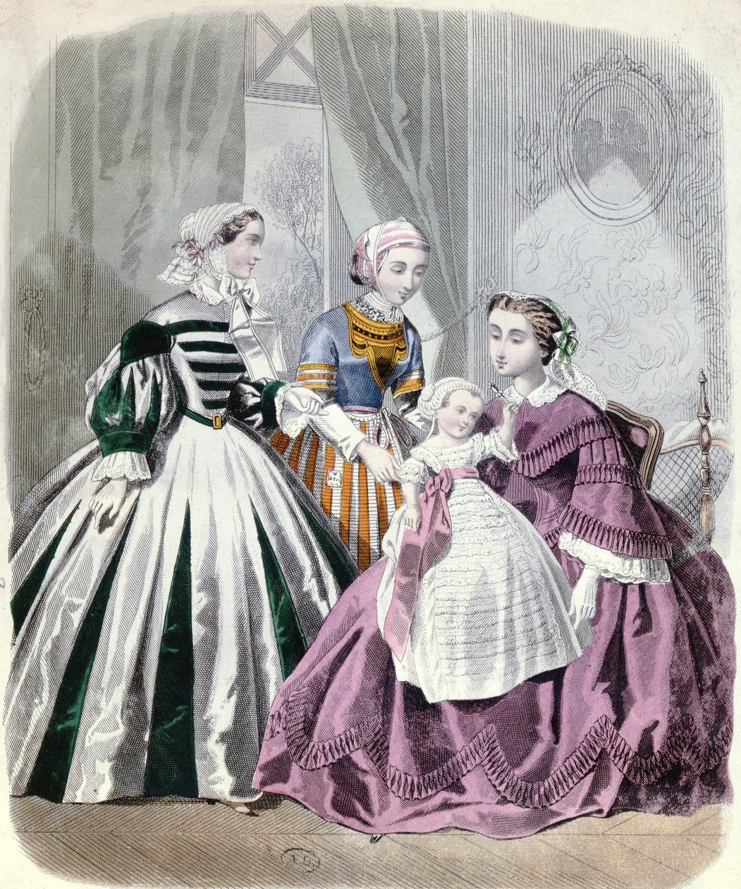 Fashion Plate from Le Monde Elegant by French School
