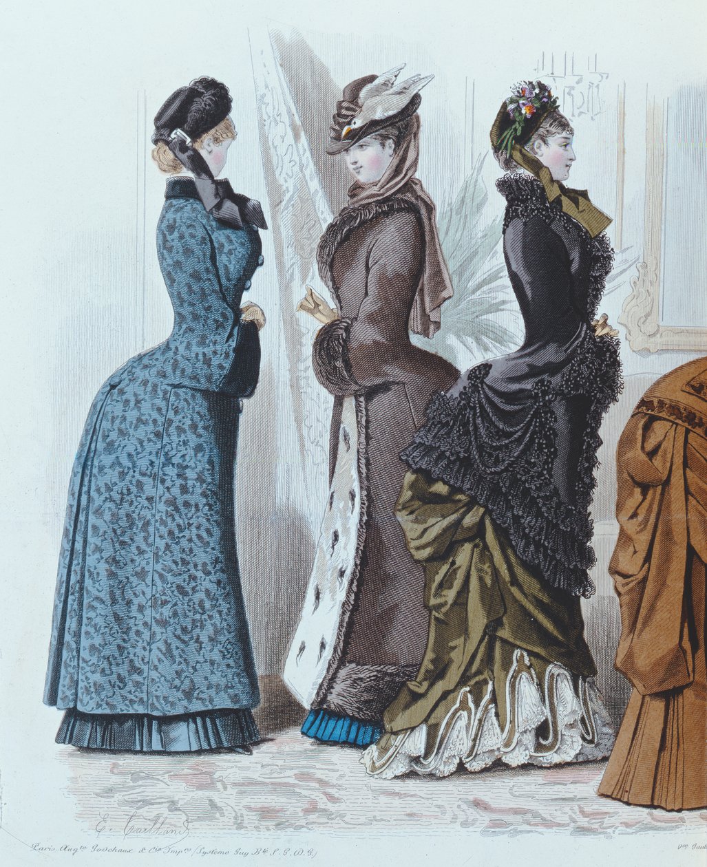 Fashion plate from Le Moniteur de la Mode, 1882 by French School