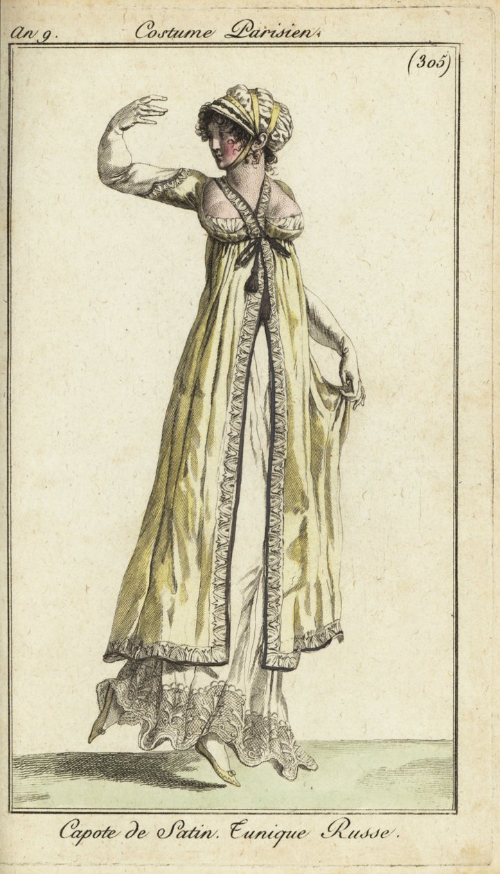 Fashionable woman dancing at a ball by French School
