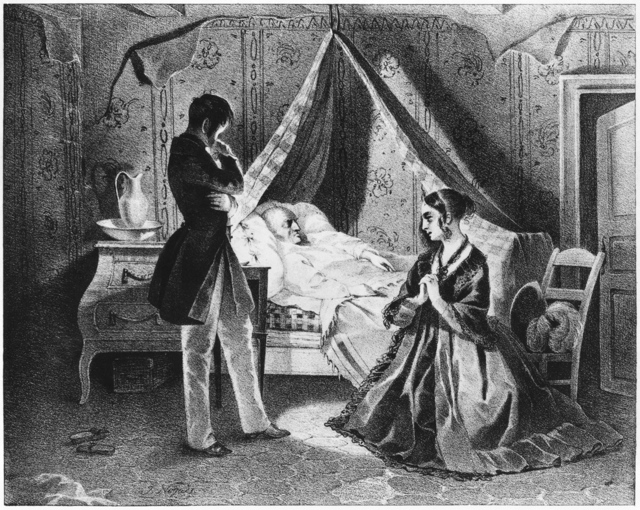 Father Goriot on His Deathbed, illustration from 