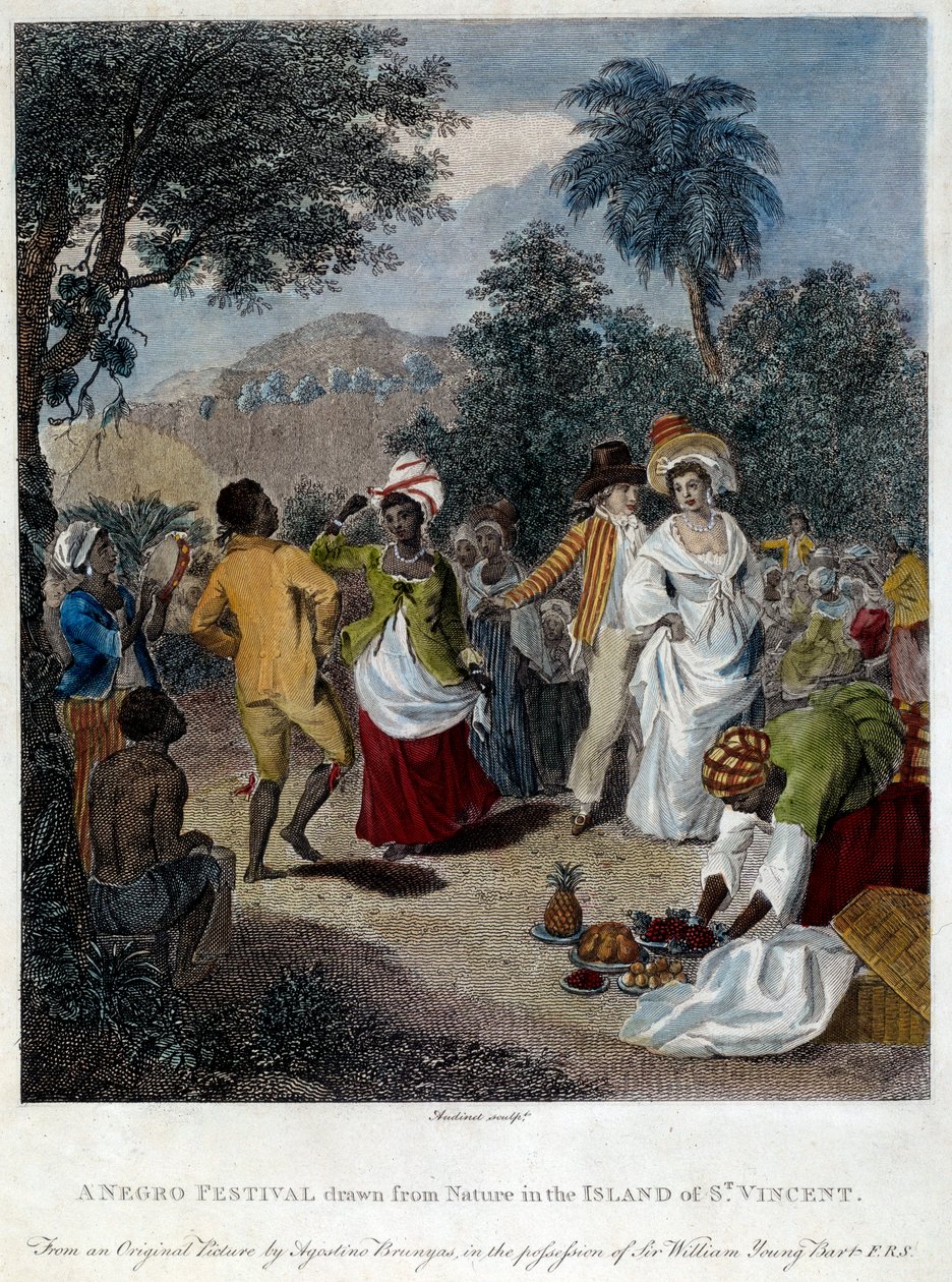 Fete Negre on the Island of Saint Vincent by French School