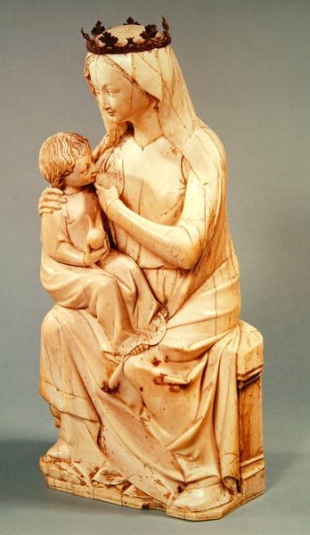Figurine of the Virgin Breastfeeding the Infant Christ, from Lisieux by French School