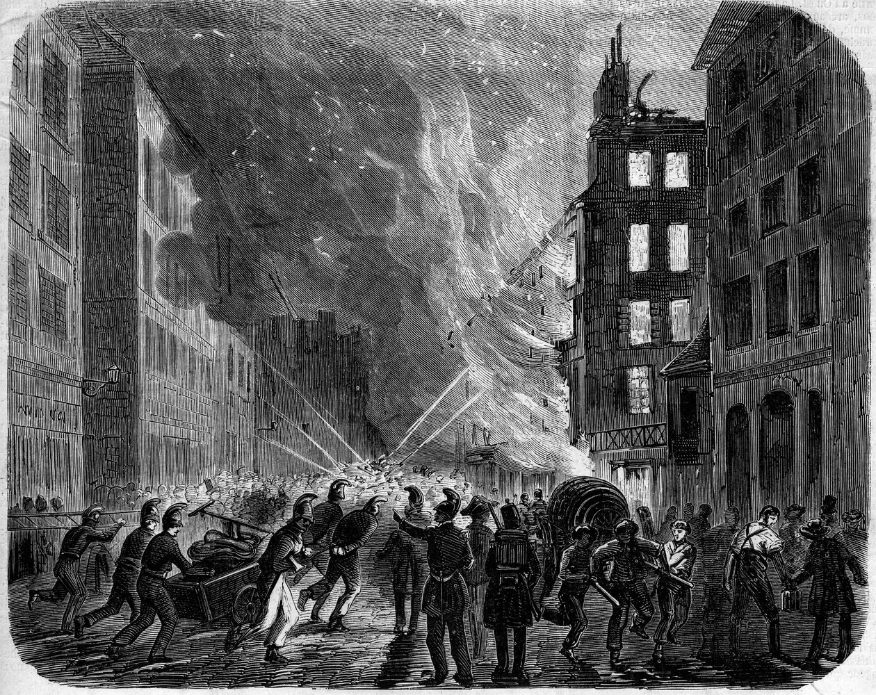 Fire of the news shops of the 