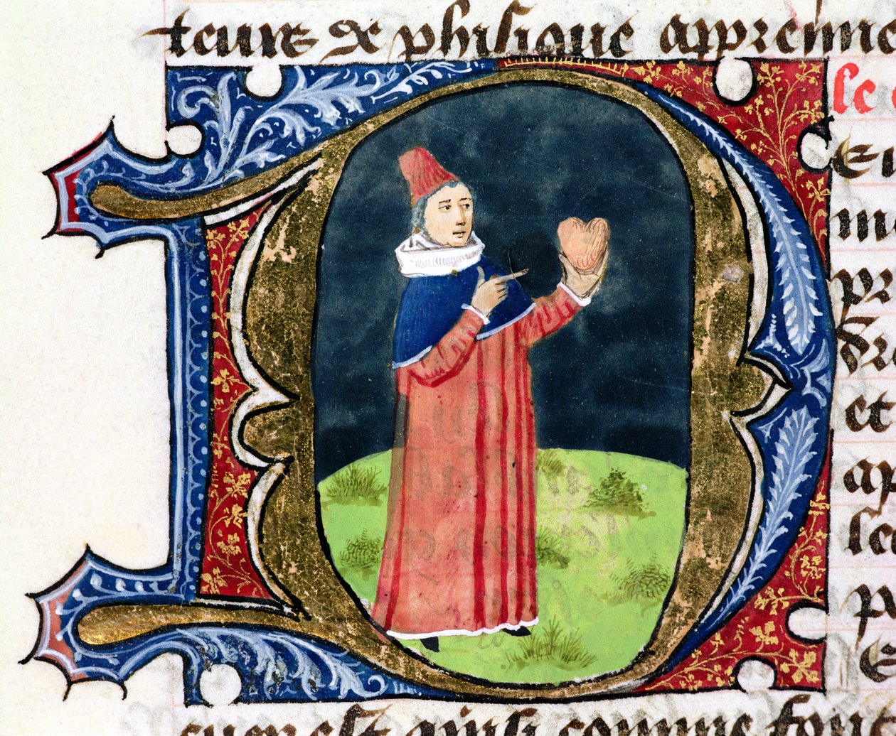 The Heart, from Traite de Medecine by Aldebrande de Florence, 1356 by French School