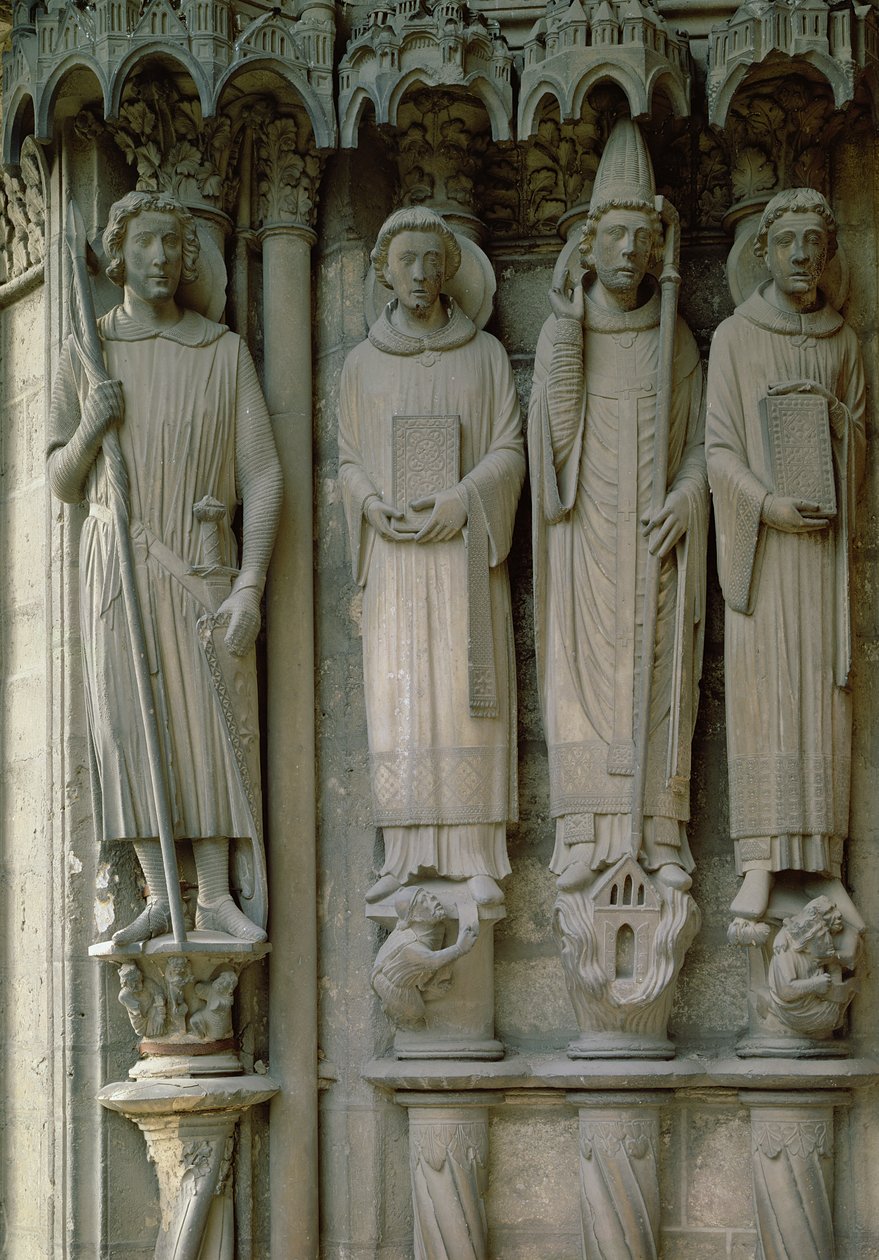 Four Martyr Saints, Chartres Cathedral, c.12120 by French School