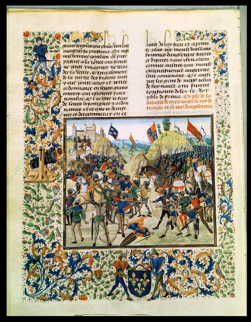 Battle of Crecy from the Hundred Years War, from Froissart