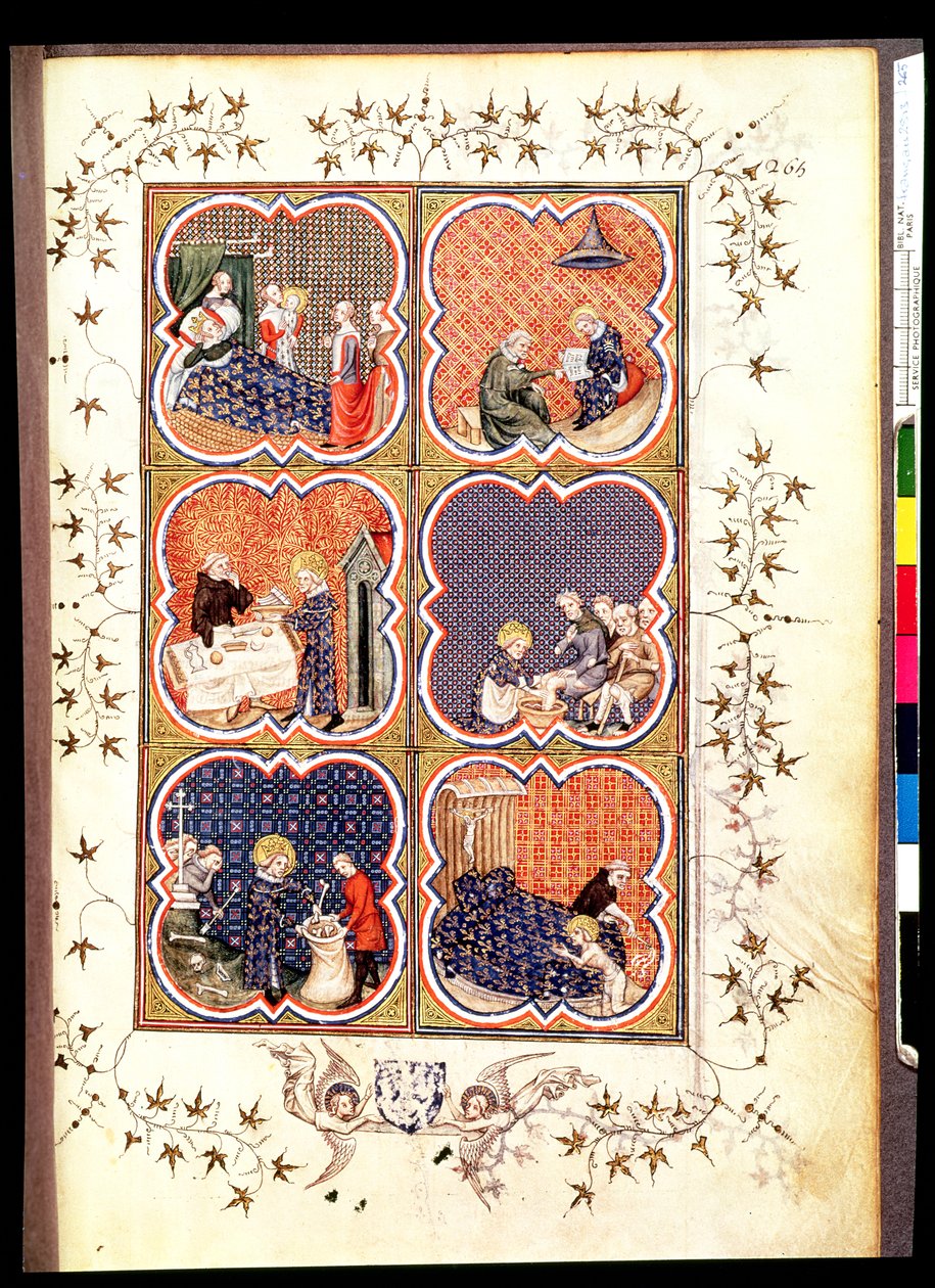 Six Scenes from the Life of Saint Louis, from the Grandes Chroniques de France by French School