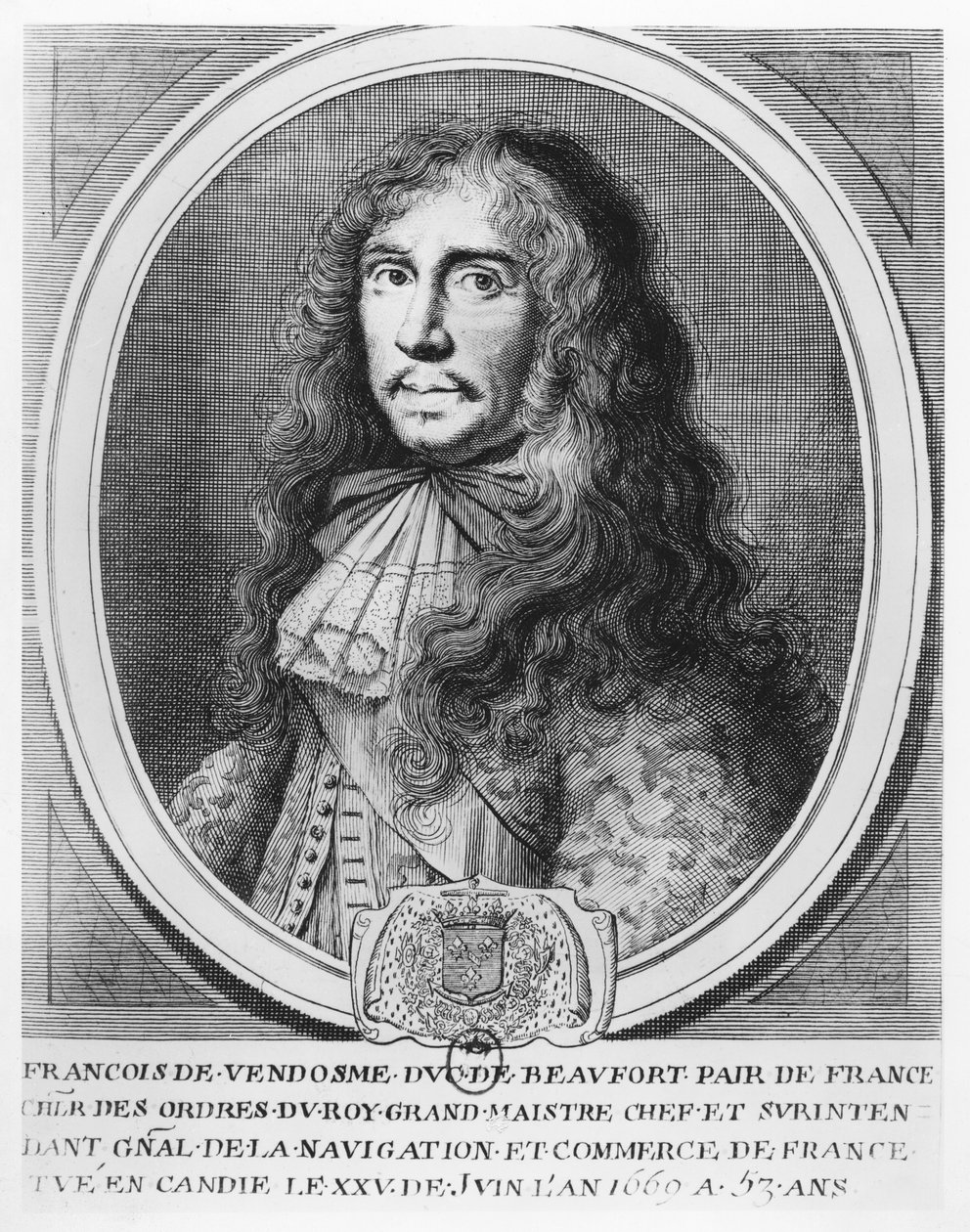François de Bourbon, Duke of Beaufort by French School