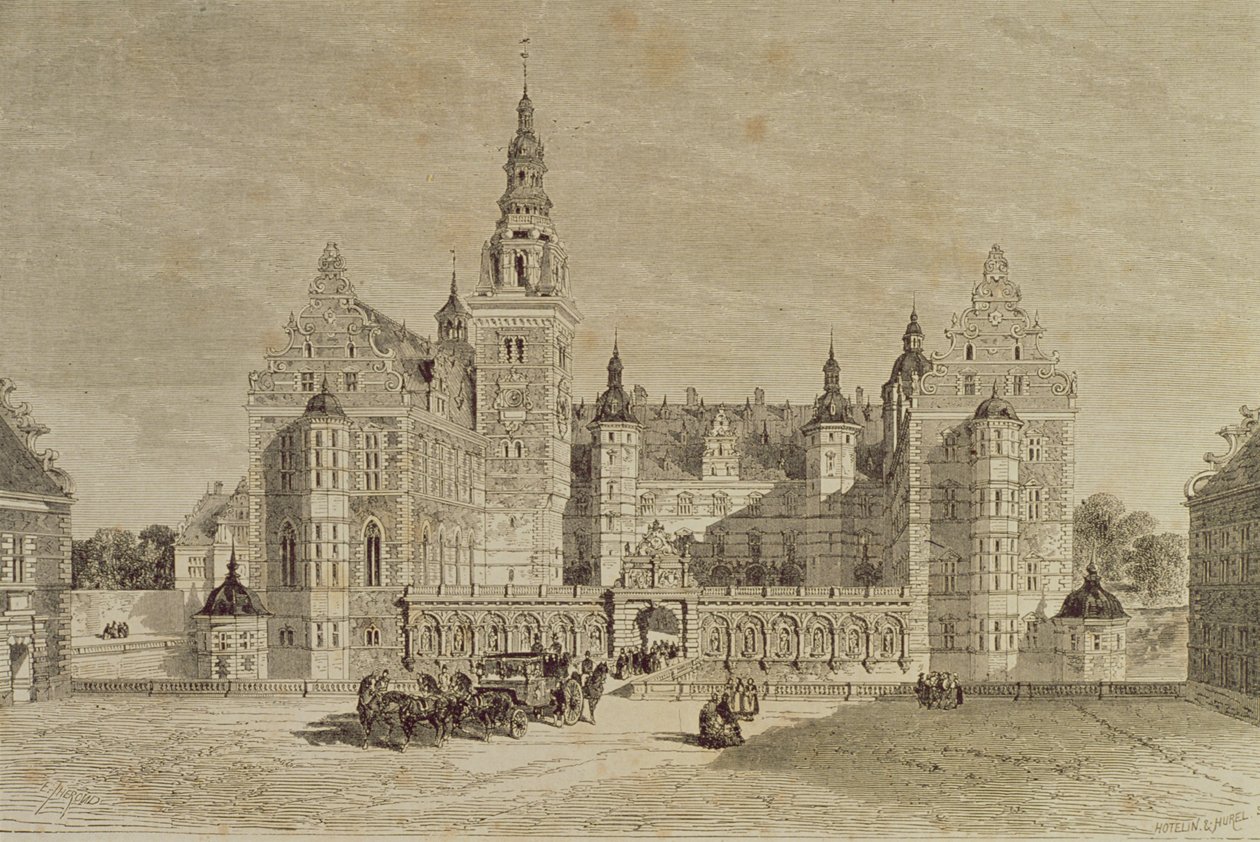 Frederiksborg Castle, Hillerod, Denmark, 1850s, from Le Tour du Monde, published Paris, 1860s by French School