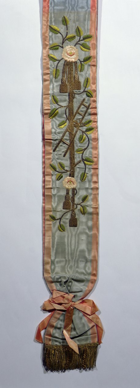 Freemasons Sash of Princess Caroline Murat, Mid 19th Century by French School