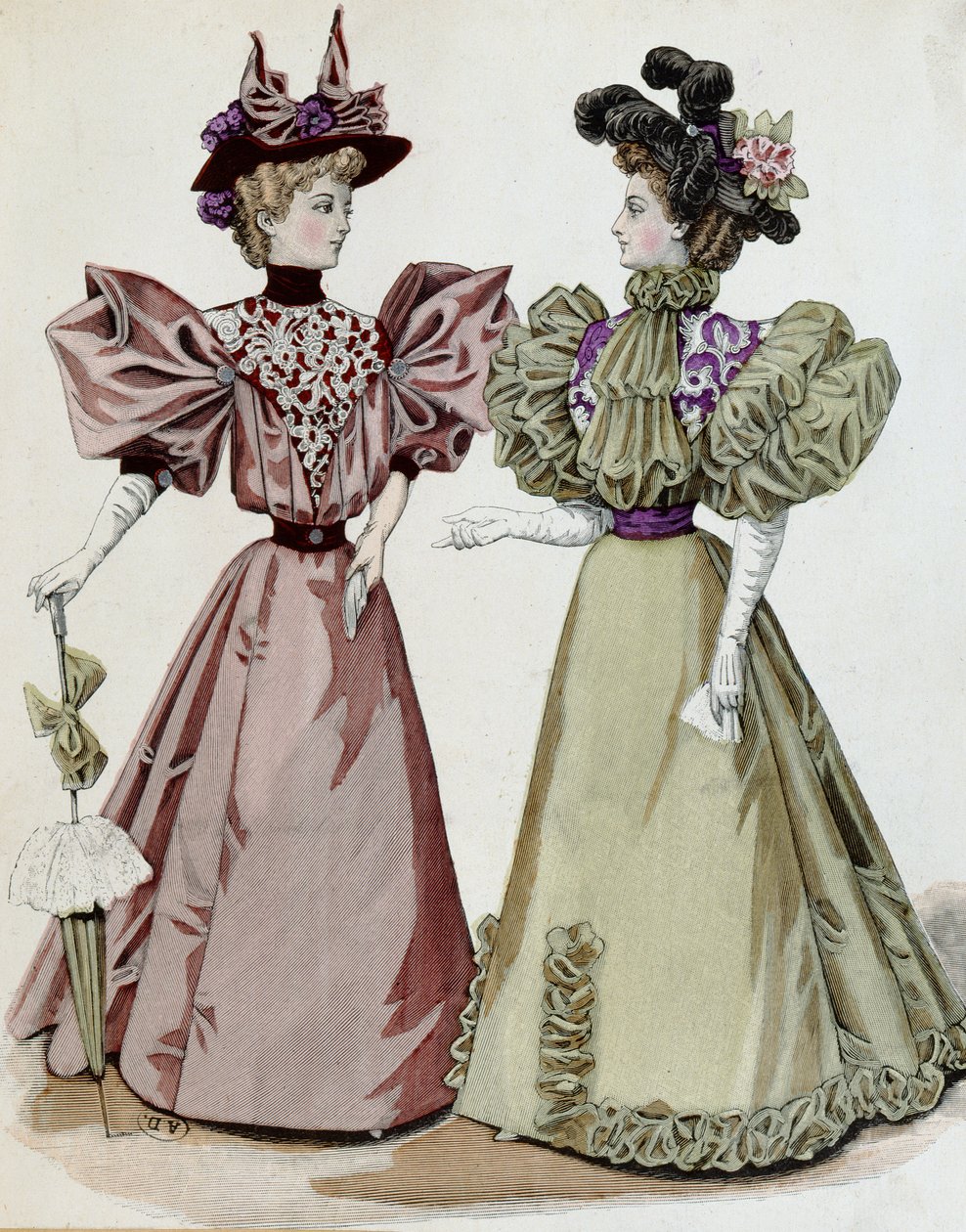 French Fashion, 1895 by French School