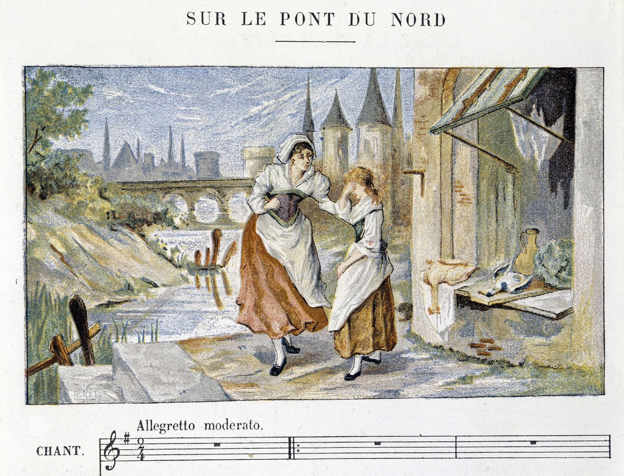 French folk and traditional song: Sur le pont du Nord, n.d. by French School