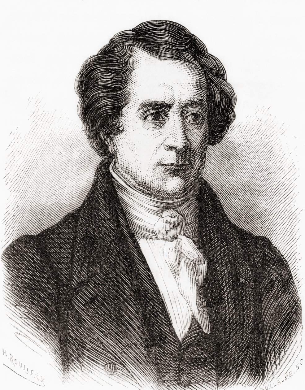 French Mathematician Dominique Francois Jean Arago, aka Francois Arago, from Les Merveilles de la Science, pub.1870 by French School