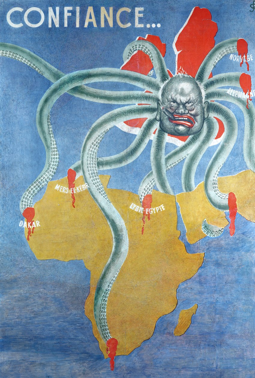 French Propaganda Probably Produced in Vichy France by French School