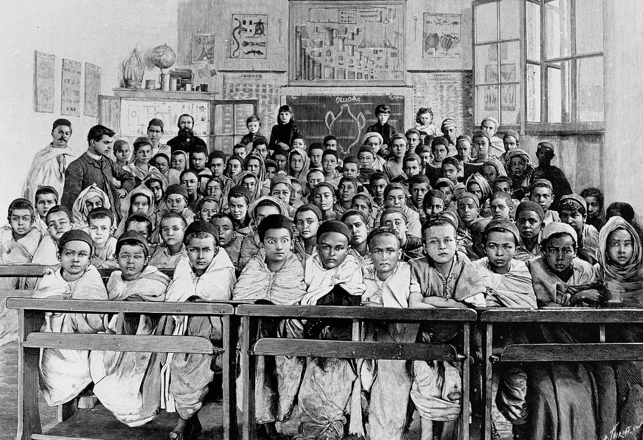 French school in Kabylie, 1891 by French School