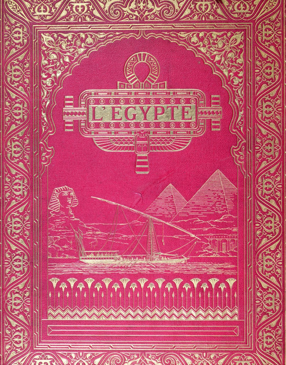 Front Cover of LEgypte by G. Ebers, Published in Paris, 1880 by French School