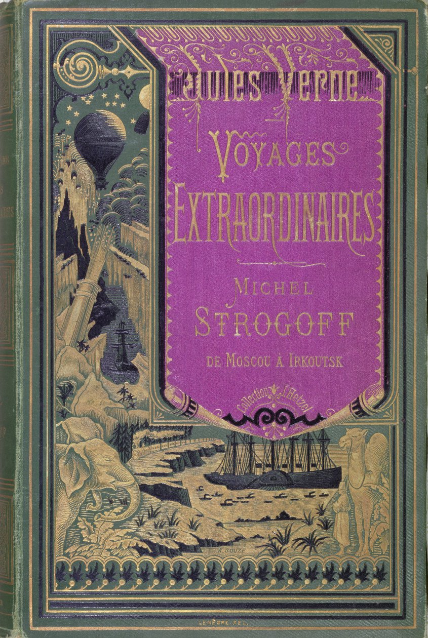 Front cover of Michel Strogoff by Jules Verne, 1876 by French School