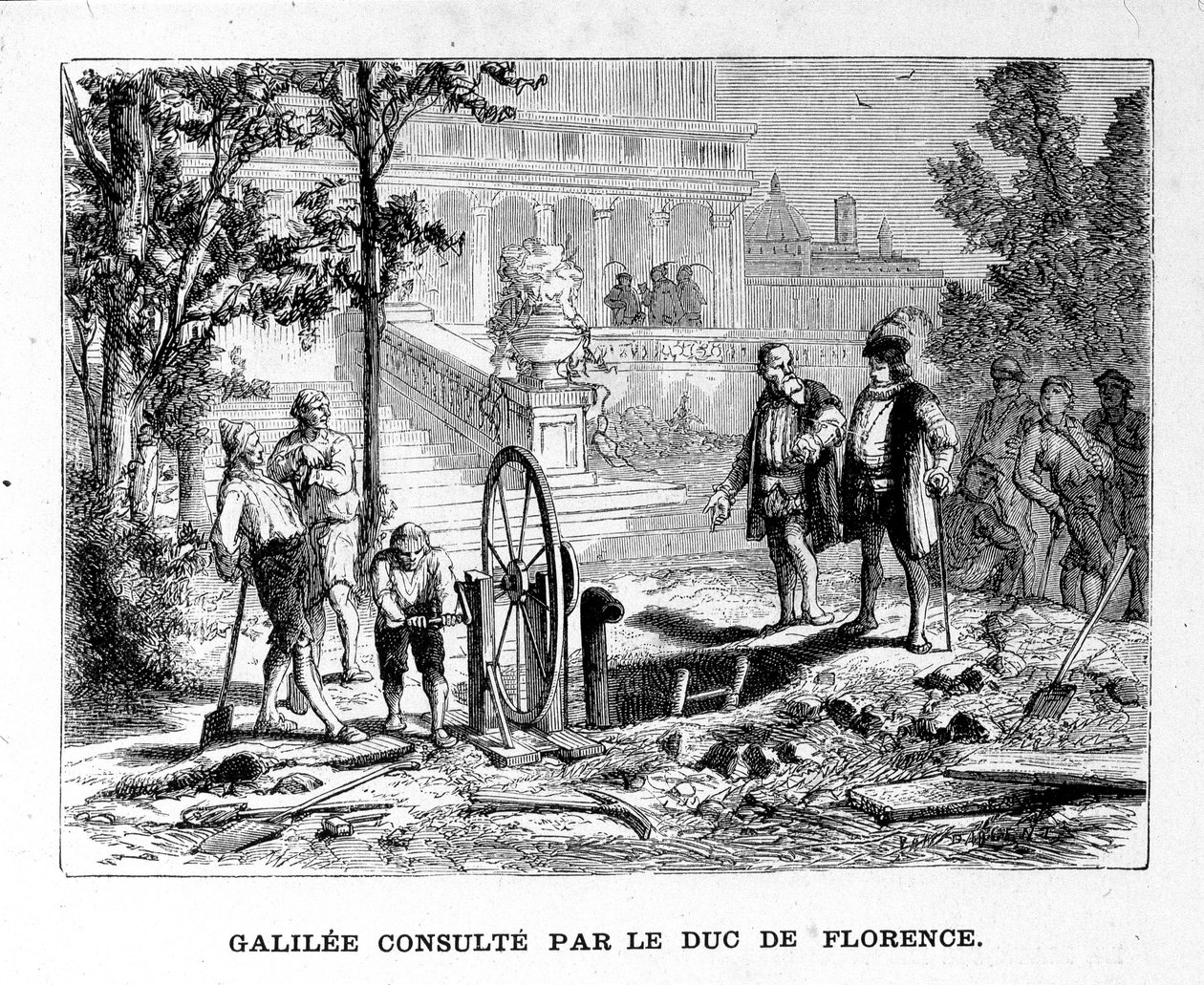 Galileo consulted by the Duke of Florence - in 