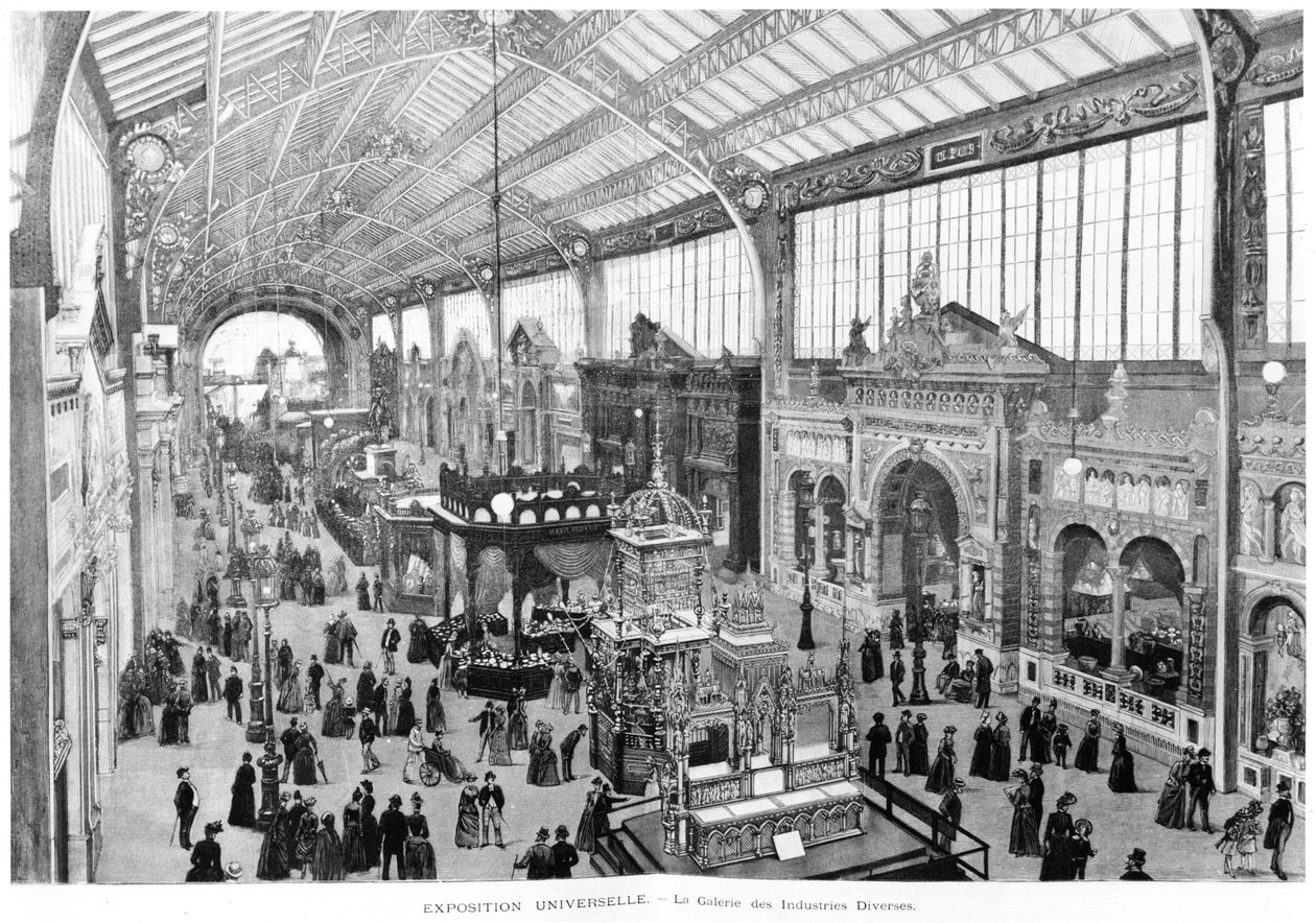 Gallery of the Various Industries, Universal Exhibition, Paris, 1889 by French School