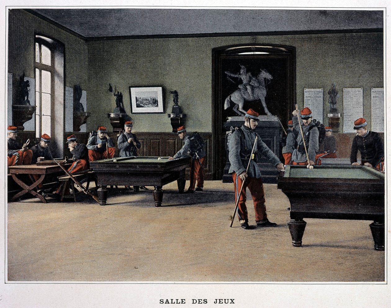 Games Room: Soldiers Playing Billiards from 