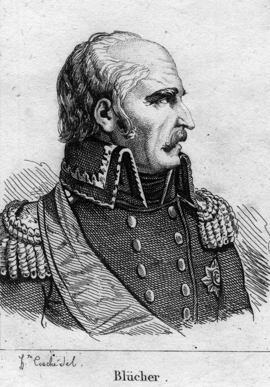 Portrait of Gebhard Leberecht, Prince Blucher von Wahlstatt, Prussian marshal by French School