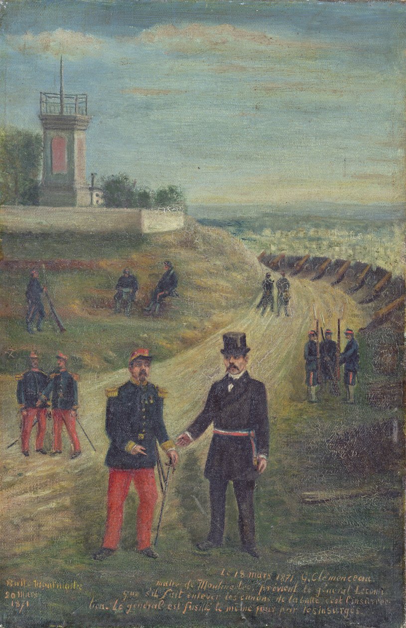 Georges Clemenceau (1841-1929) as Mayor of Montmartre 18th March 1871 by French School