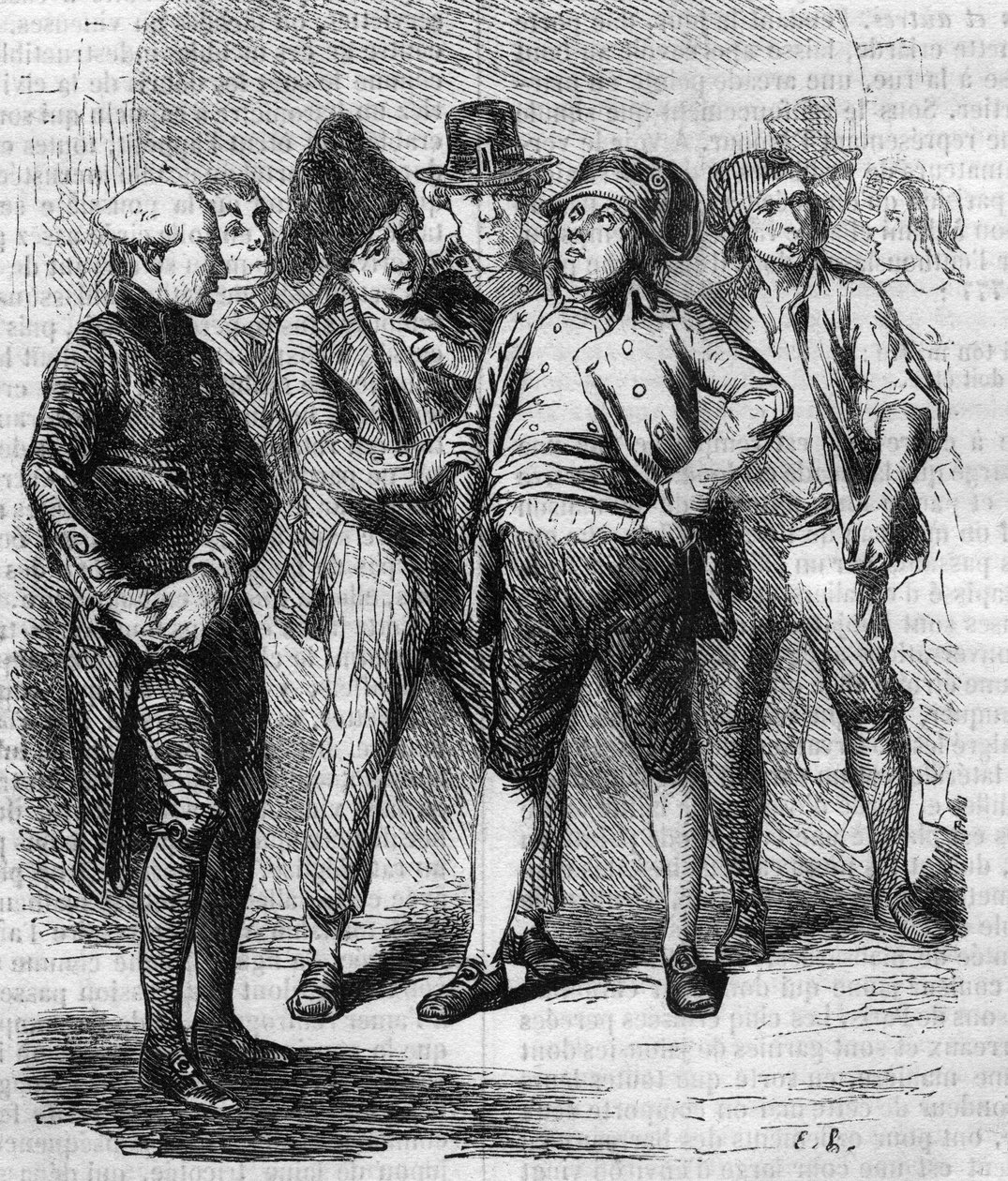 Goriot was president of his section during the Revolution. Illustration for 