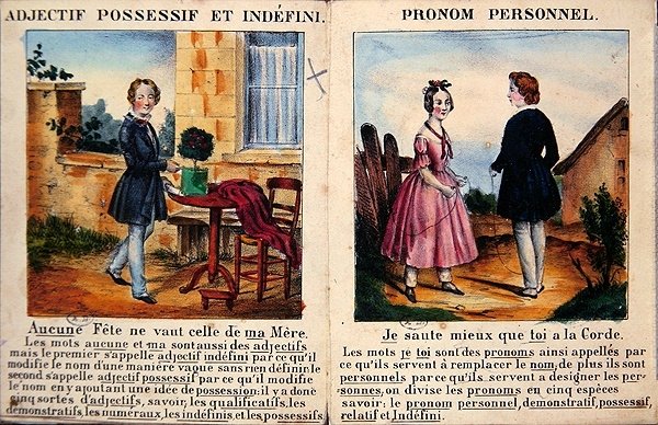 Grammar Book for Children, c.1850 by French School