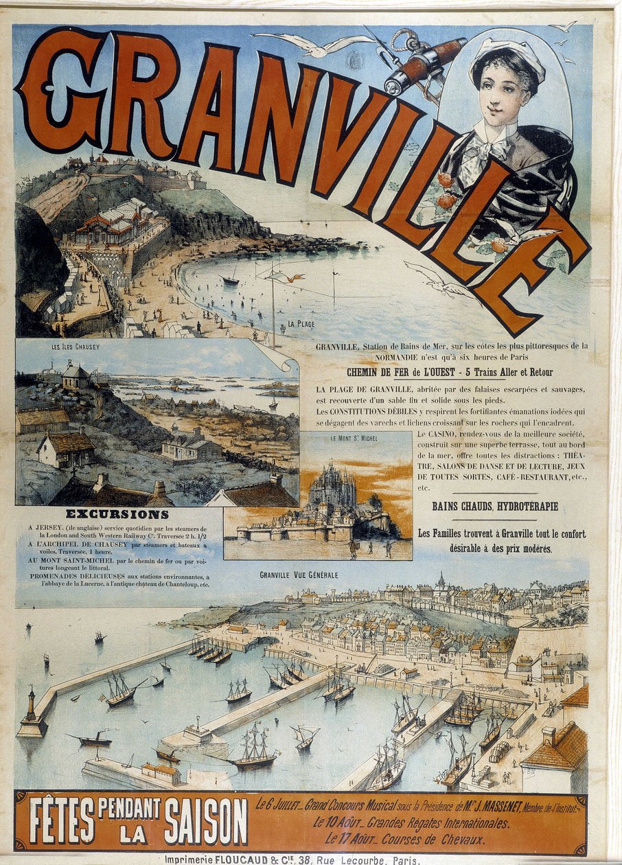 Granville - Western Railway Advertising Poster, late 19th century by French School
