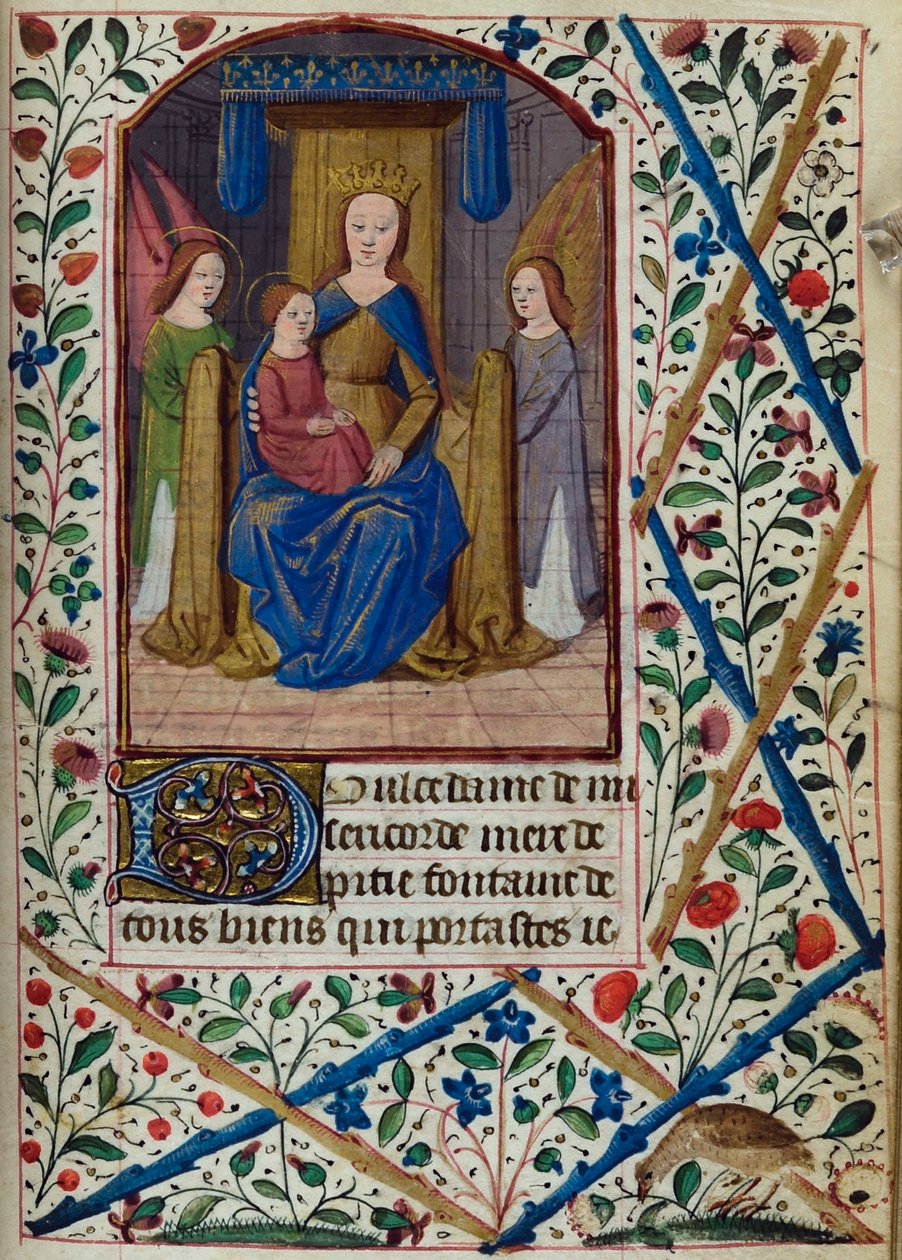 Virgin and Child, from Book of Hours, Use of Paris, mid-15th century by French School