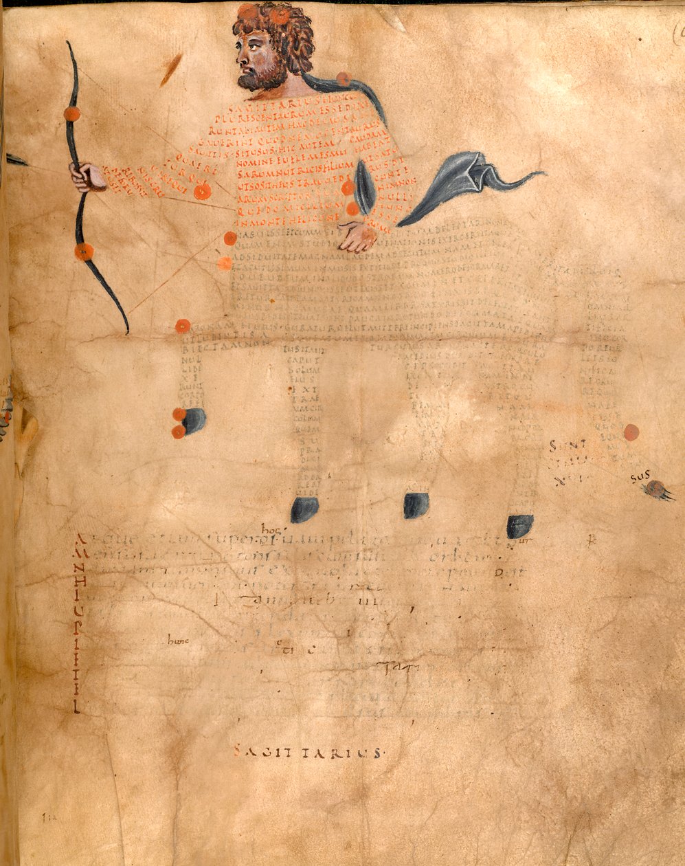 Illustration of the Constellation Sagittarius, from 