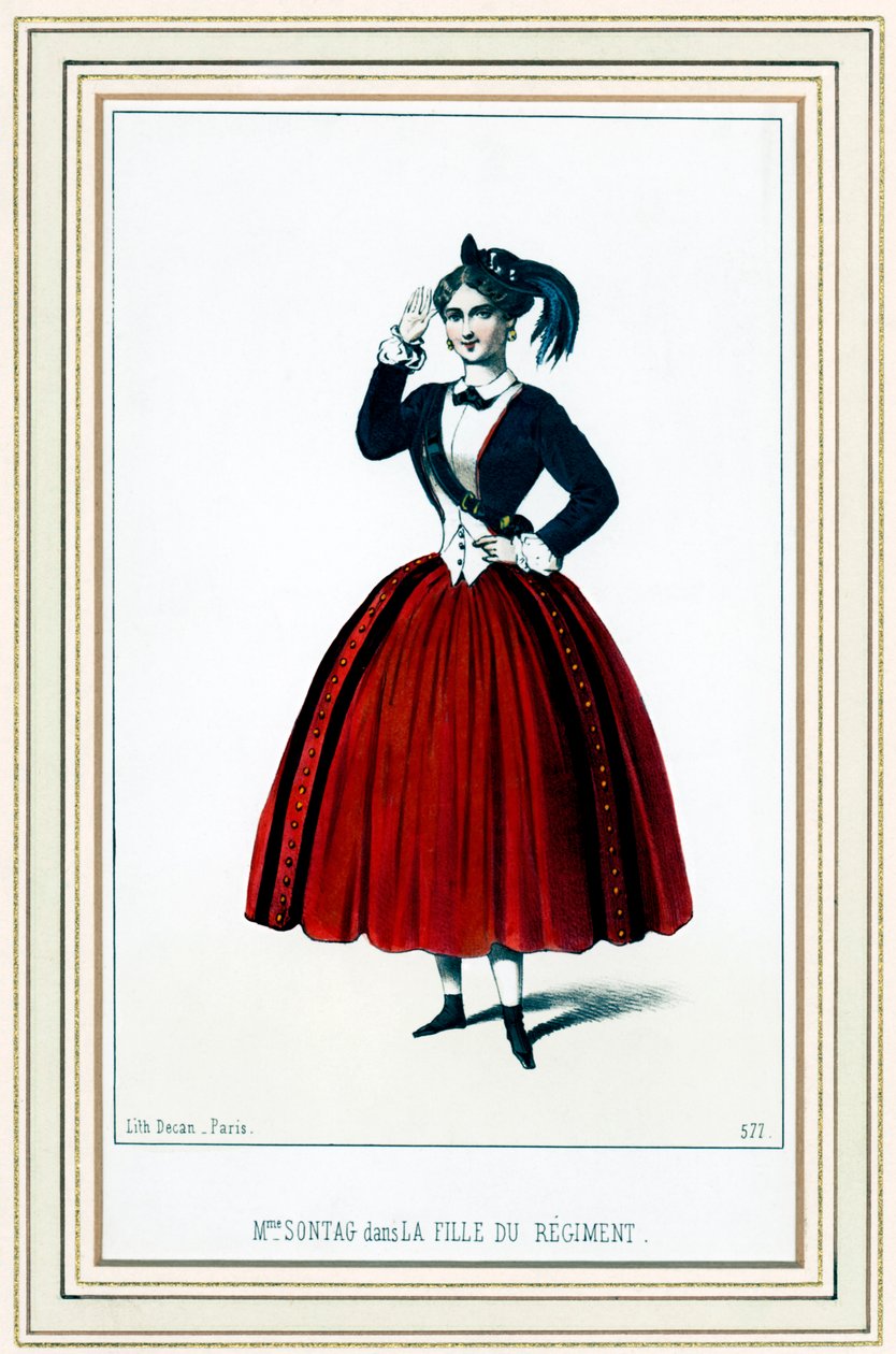 Henriette Sontag, German soprano, in Donizetti