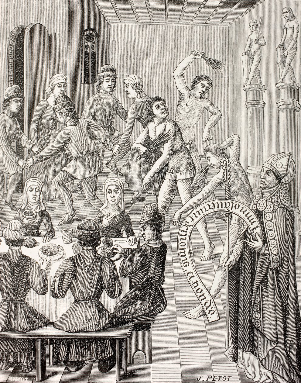 Heresy of the Flagellants, c.1880 by French School