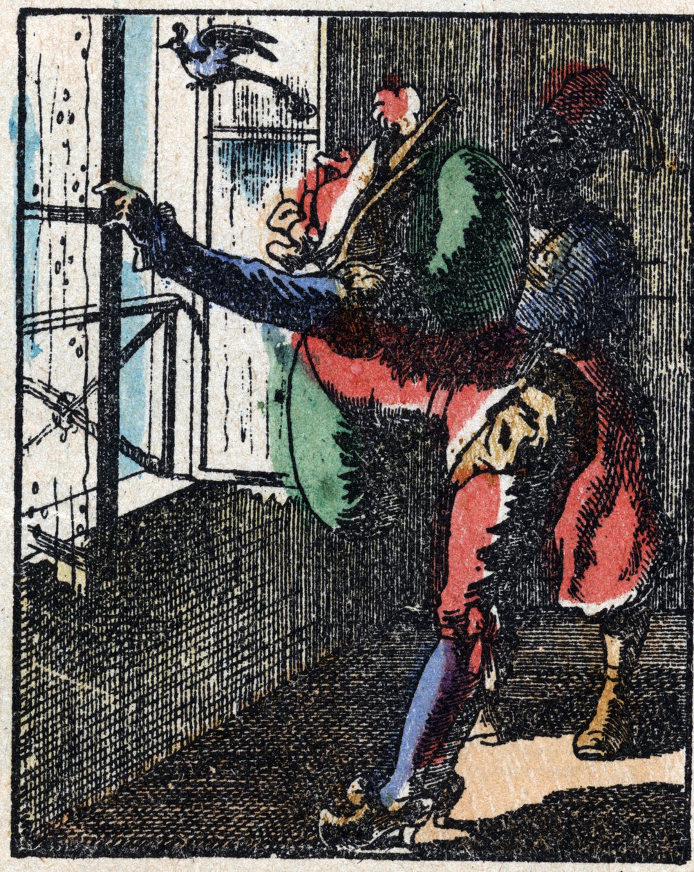 History of Dr. Pulcinella. Wood engraving of Imaging Pellerin - Epinal, sd. Late 19th century by French School