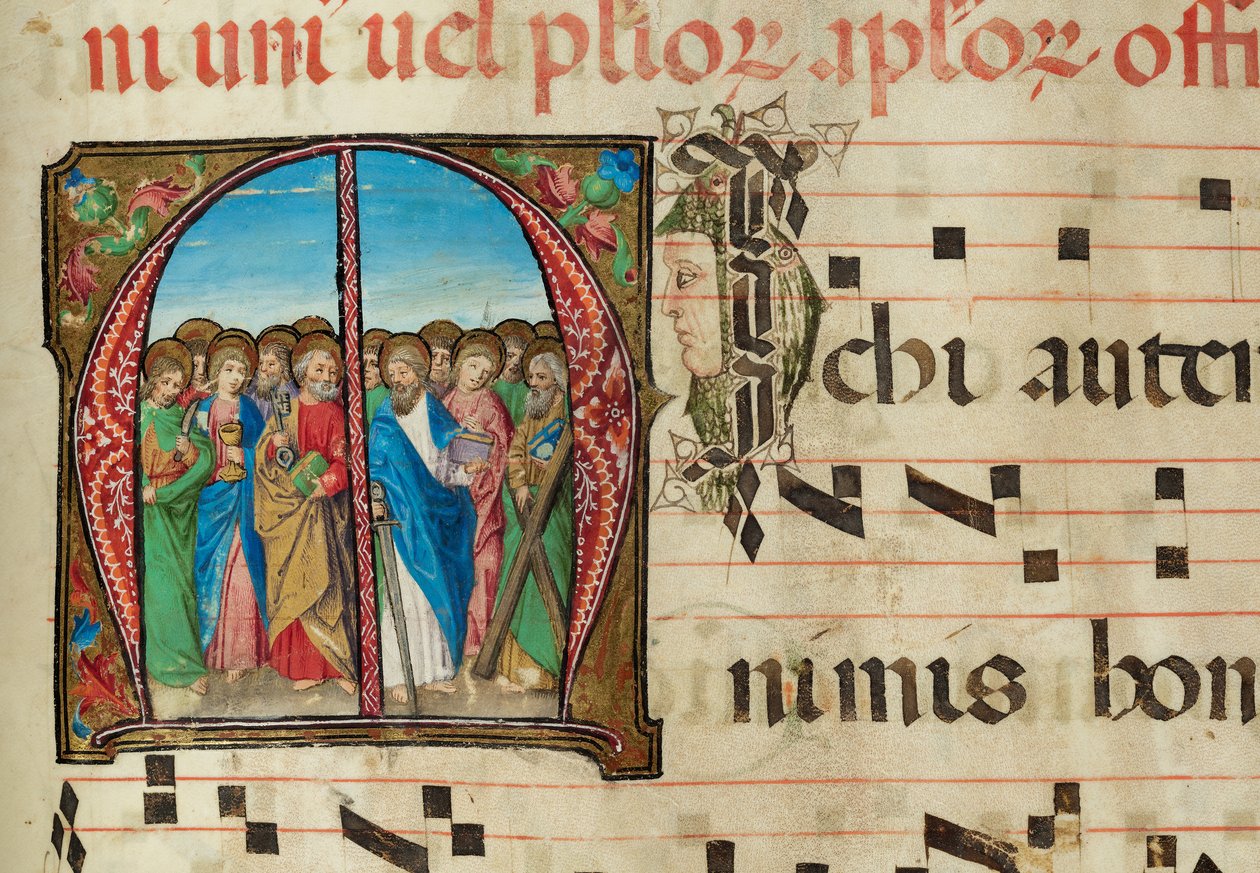 Holy Apostles, Gradual, f.94 by French School