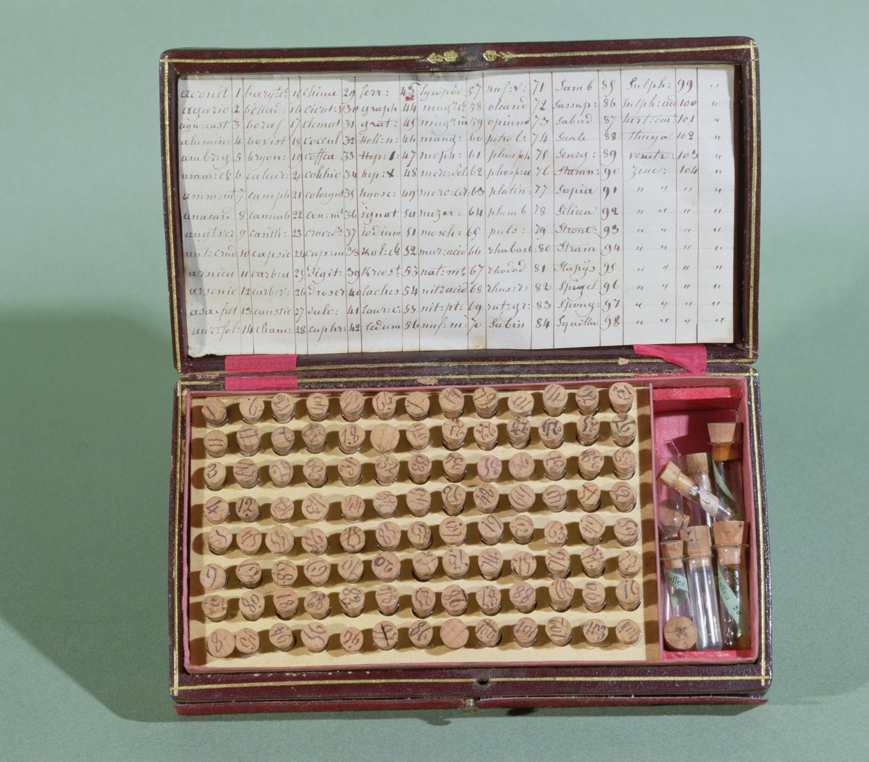 Homeopathic medicine suitcase, 2nd half of 19th century by French School