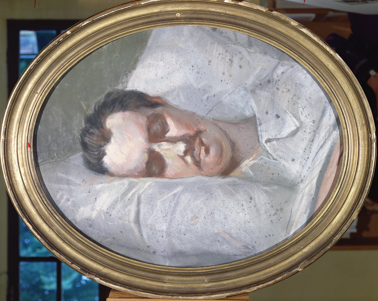 Honore de Balzac on his Deathbed, 15th August 1850 by French School