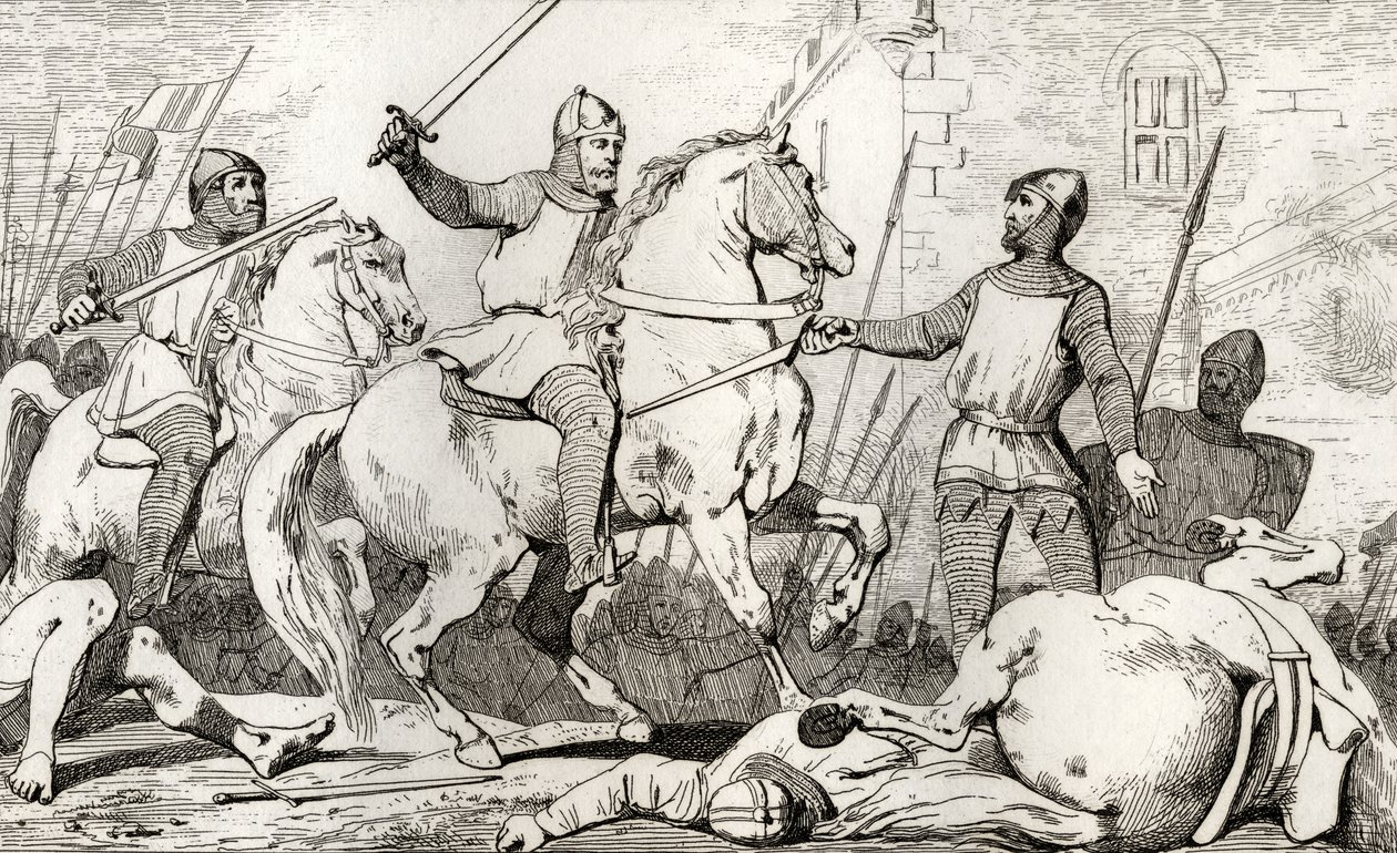 Hugh Capet (941-96) captures Charles de Lorraine, from 